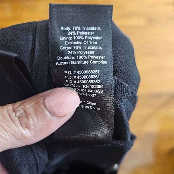 Babaton Aritzia Lazarus Black Wide Leg Crop Culotte Pants Size 4 - Picture 8 of 8